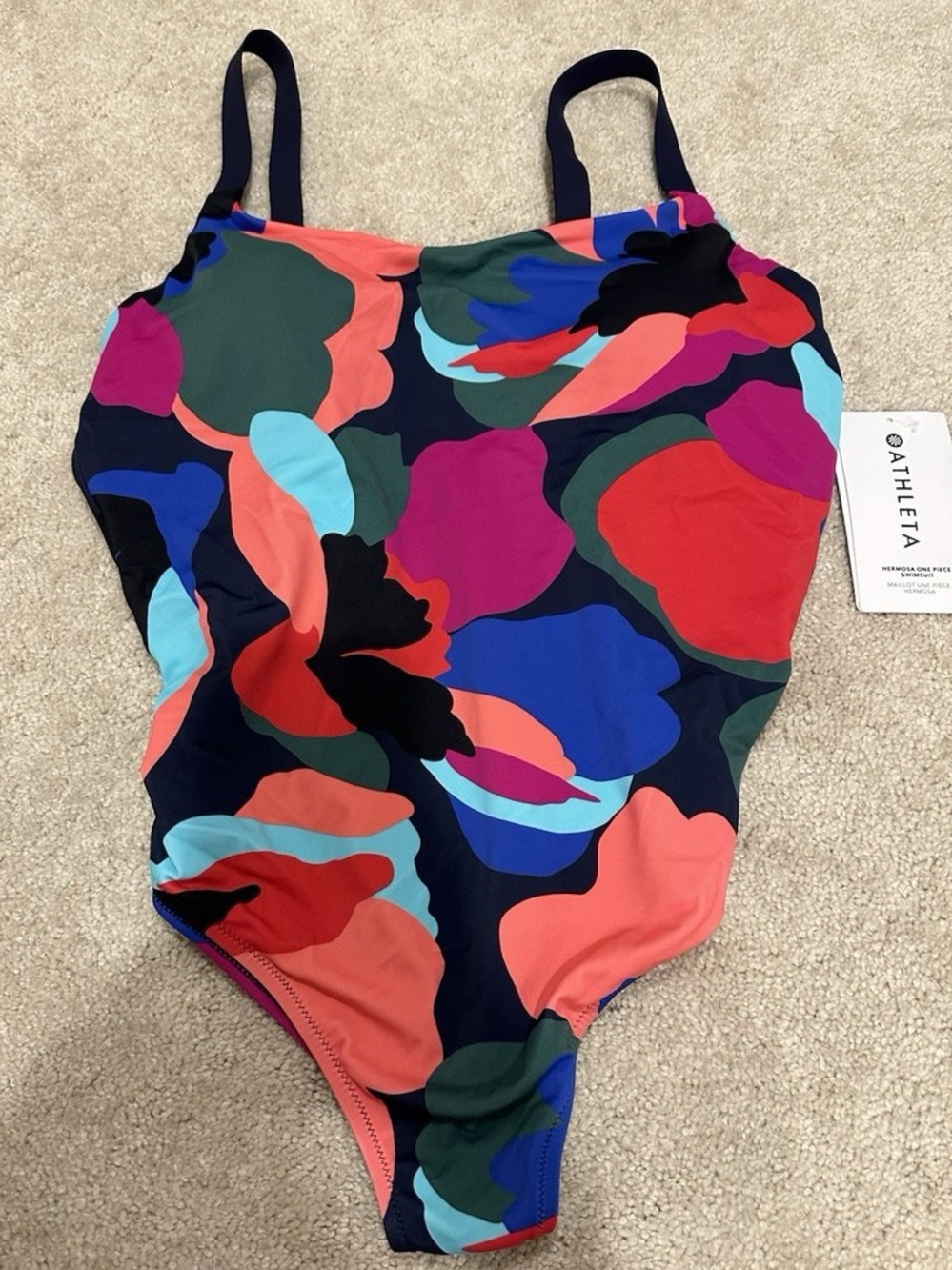 Athleta Hermosa One Piece Swimsuit NWT Size Large Abstract Print - Picture 6 of 6